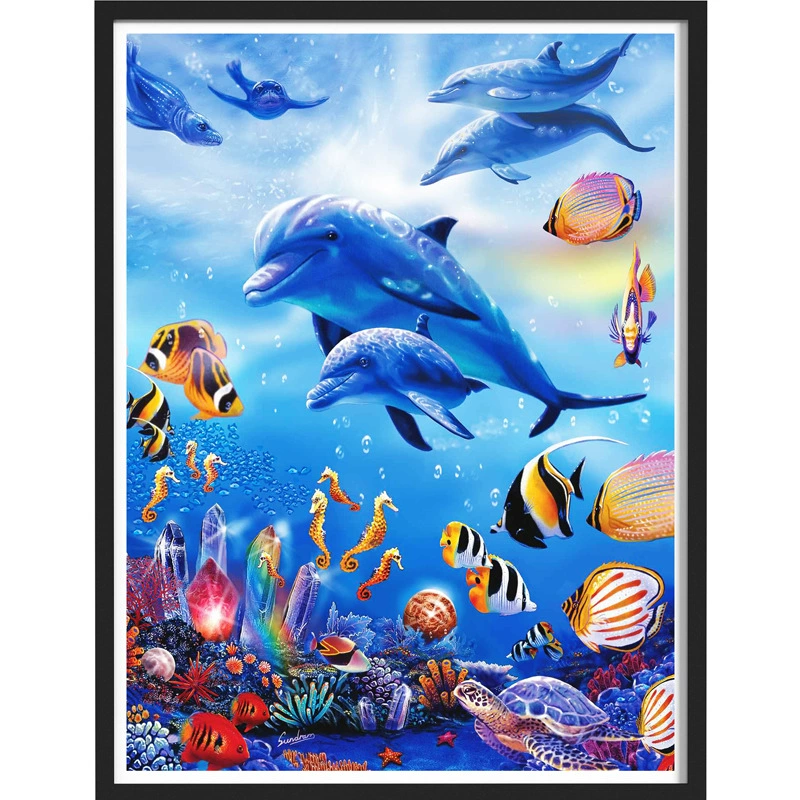 Канва 5D алмазной живописи — полный набор для пейзажа и фигур, 30×40 см, смолы диаманта