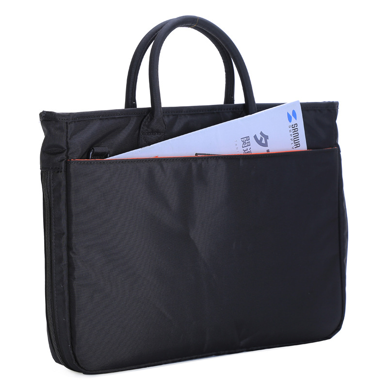 Japanese SANWA laptop bag waterproof 15.6 large capacity Women's bag hand shoulder BAG-GF8BKWP-C