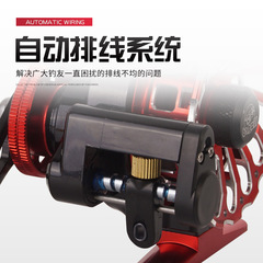 Kemailon raft fishing wheel all-metal wire cup with leakage force magnetic slow-down bridge raft micro-lead wheel automatic line wheel raft wheel