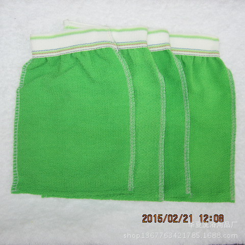 Fuertes toallas de baño de doble cara de una sola capa guantes de baño de alta calidad guantes de baño de arena fina para el hogar guantes de viaje toallas de baño