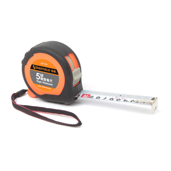 钢盾尼龙涂层橡塑钢卷尺3.5米5米7.5米 S077135 S077105 S077175