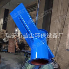 手动密闭斜插板阀 斜式封闭插板阀图片 耐磨手动封闭式闸门DN150