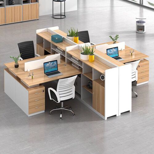 Double Screen Partition Office Desk Chair Set Company Office Employee Computer Desk Financial Office Desk