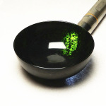 玉器墨绿玉黑绿玉茶碗功夫茶具茶杯闻香杯古朴水墨中式酒杯玉石碗