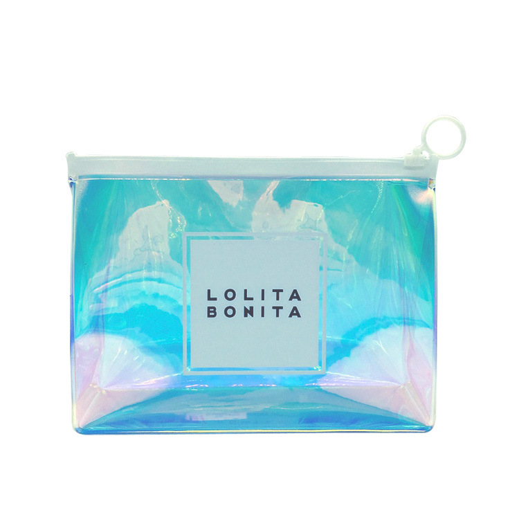 ���Ҷ��� ͸���ò������װ�� PVC��ױ�������� �ӿ�ӡLOGO