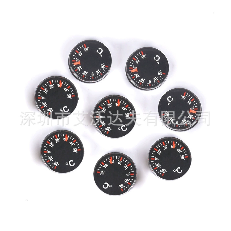 Термометр 20 мм, мини-термометр, термометр по Фаренгейту, термометр по Цельсию, многофункциональный аксессуар для кемпинга на открытом воздухе