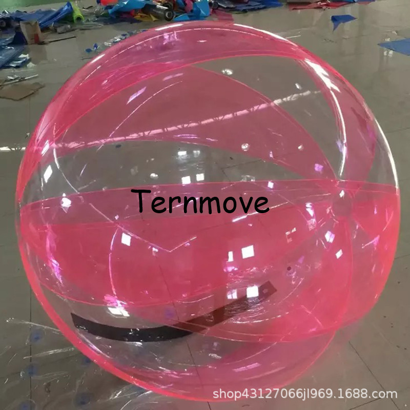 水上步行球儿童舞蹈跳舞透明充气彩色水上滚筒球dacing balloon