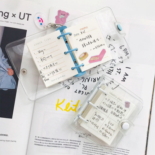 Mini small book 3-hole loose-leaf book replacement core plan diy notepad student notes loose-leaf core