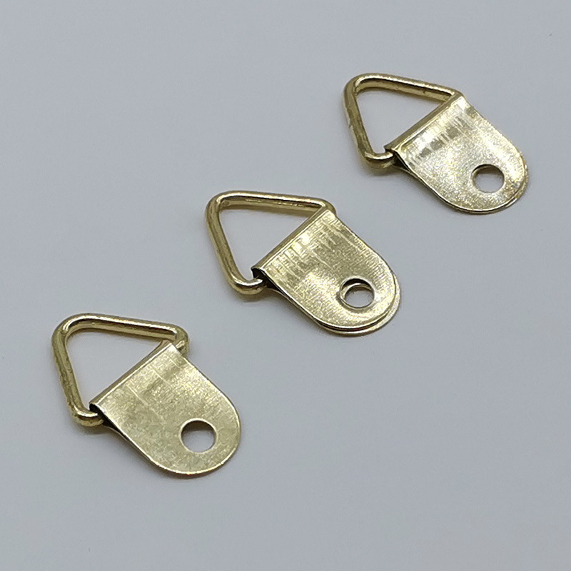 ✅相框配件十字绣五金挂钩吊挂 金色银色黑色中三角单孔挂钩500个