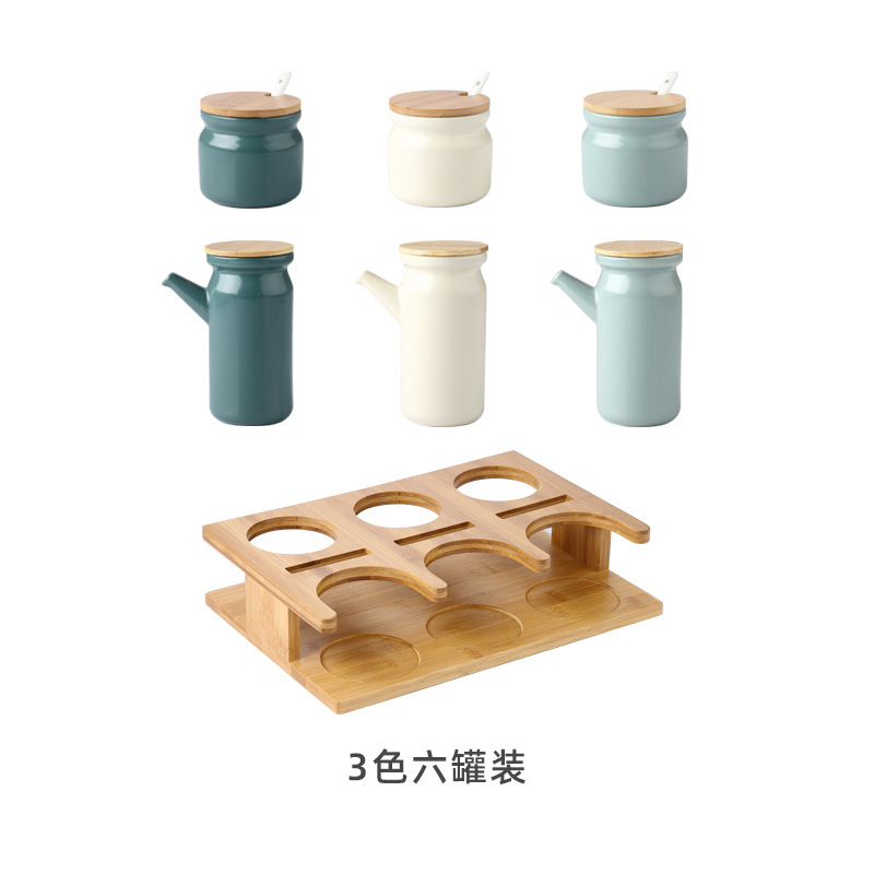 Cerámica creativa tarro de condimento traje cocina hogar sal tarro condimento caja condimento botella condimento caja azúcar gourmet polvo condimento tarro