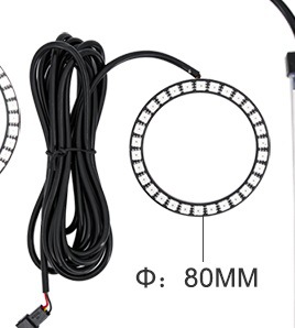 Nuevo coche faro teléfono móvil LED modificado barra de luz Bluetooth RGB un soporte 20 Control Remoto streamer chasis Luz