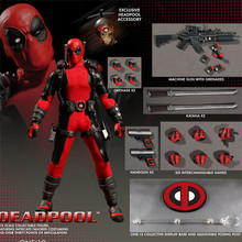 贼好玩动漫玩具6寸Mezco蚂蚁布衣死侍红色Deadpool可动人偶手办