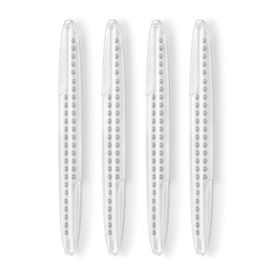 Anti-scratch Anti-knock Rubber Strip Car – Qapı və bamper qoruyucu zolaqlar - transparent-4-pack