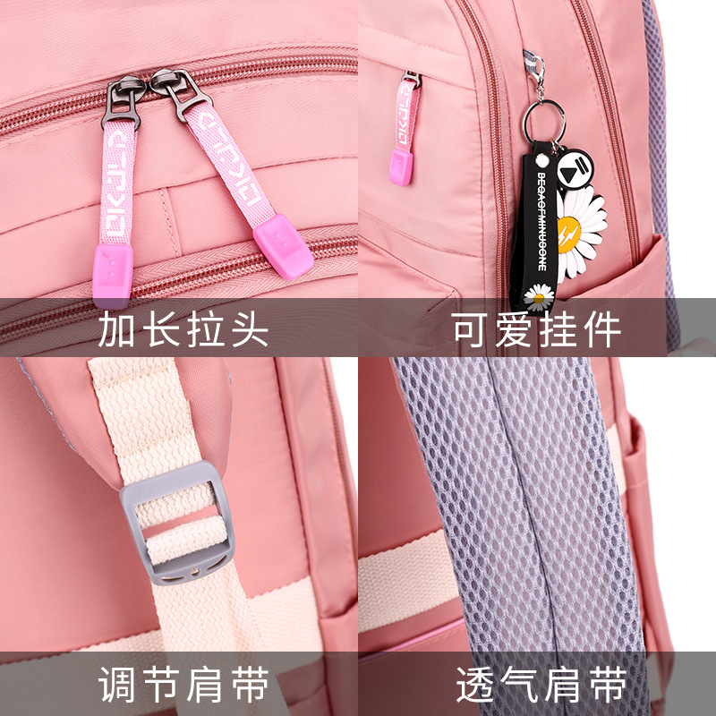 Dropshipping mochila escolar de peces naturales mochila de escuela primaria para niñas impresión ligera mochila para estudiantes de secundaria puerta de refrigerador reducción de carga