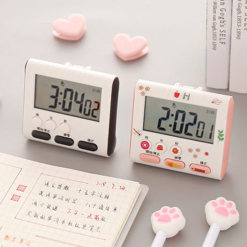 Student Time Efficiency Manager Cute Timer Can Be Silent Reminder Study Postgraduate Entrance Exam Questions Kitchen Timing