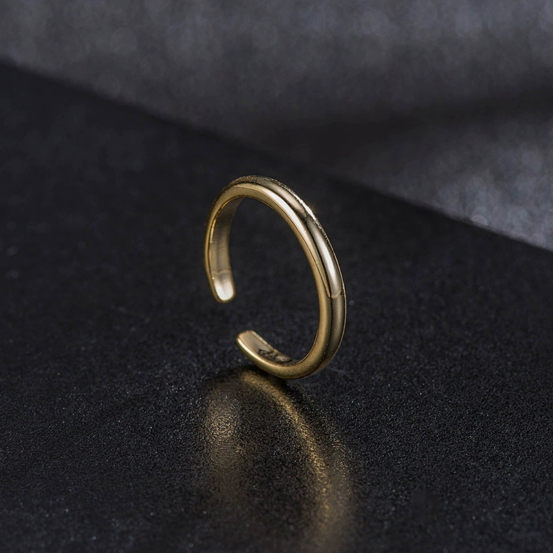 Adjustable Toe Ring, European Style, Open Band, Plated Finish, 3 Colors (White/Gold/Pink)