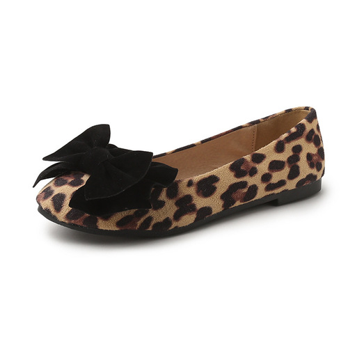 166-1 2026 spring students scoop shoes flat single-layer shoes women's bow large size 4043 women's shoes for pregnant women