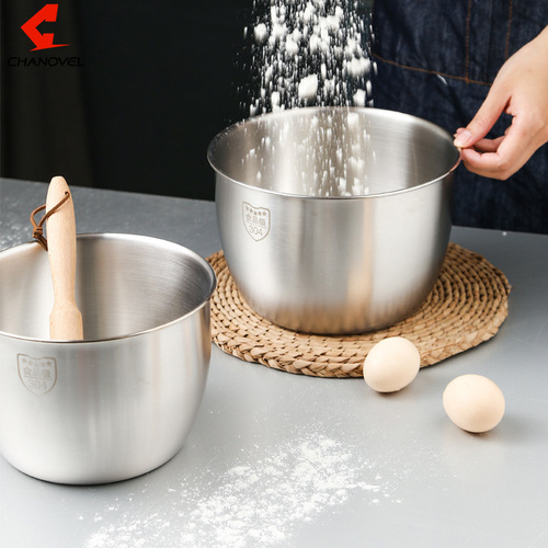 304 stainless steel egg beater, heightened cream bowl, salad bowl, household vegetable sink, fruit bowl, baking bowl