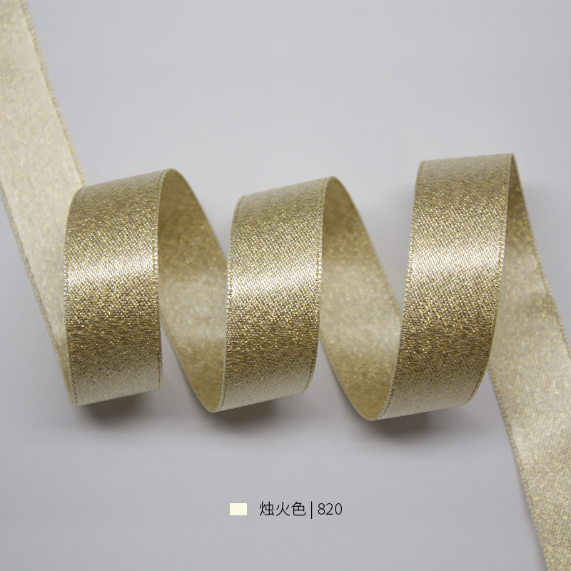 Yao Ming cinta multi-especificación hecha a mano arco DIY accesorios para el cabello material de cocción de la torta cinta de la trama de oro