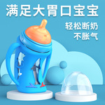 跨境新品兔妈海豚新生婴儿玻璃奶瓶智能恒温调奶保温套装代发代理