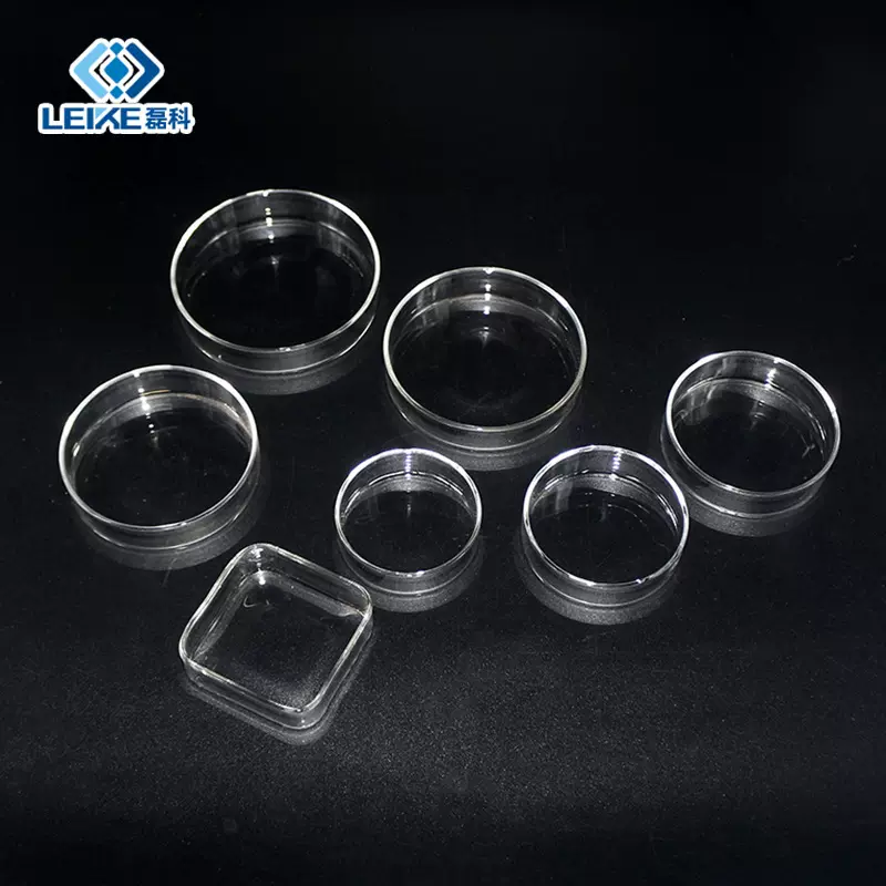 鱼虾玻璃喂食盆 鱼缸虾缸玻璃喂食盆 水族鱼缸用品加厚玻璃喂食盆