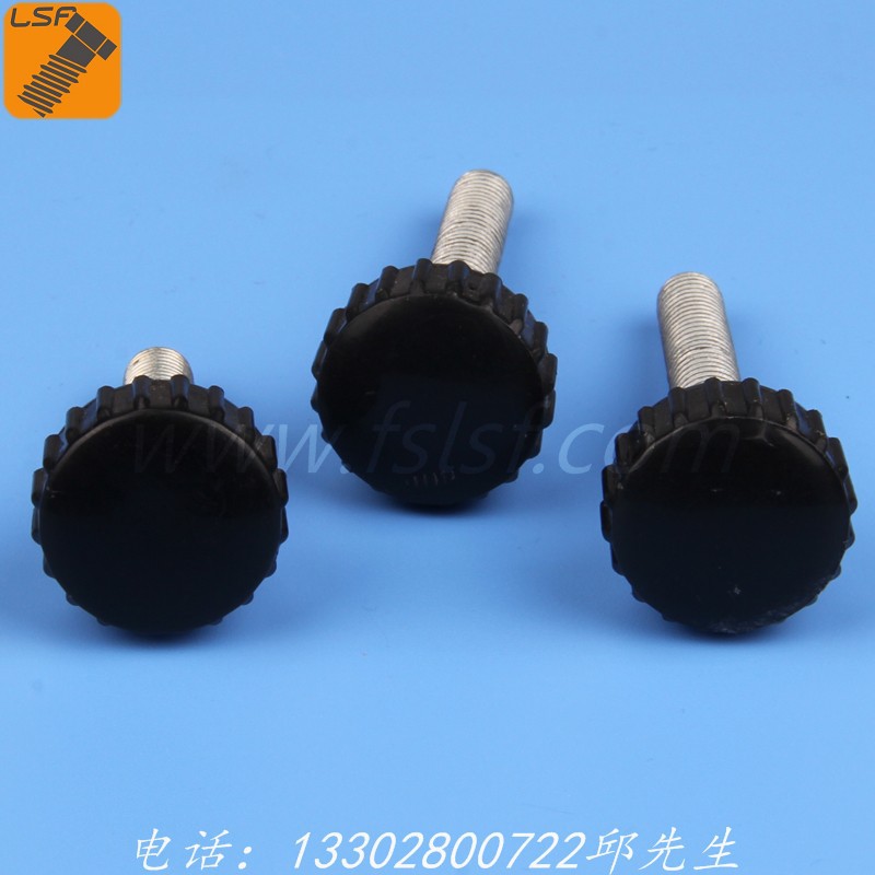 厂家生产22#圆头直纹胶头螺丝 英制圆头手拧螺丝 圆头胶头螺丝M6