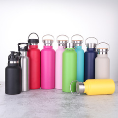 Creative 304 Stainless Steel Vacuum Insulated Sports Water Bottle Outdoor American Large Mouth Insulated Cup with Plating Supply