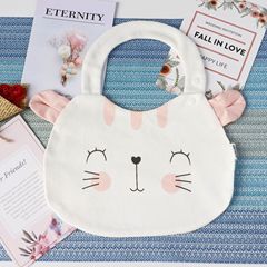 ins baby bib baby eating saliva pocket a type pure cotton waterproof saliva towel infant and toddler cartoon saliva bib