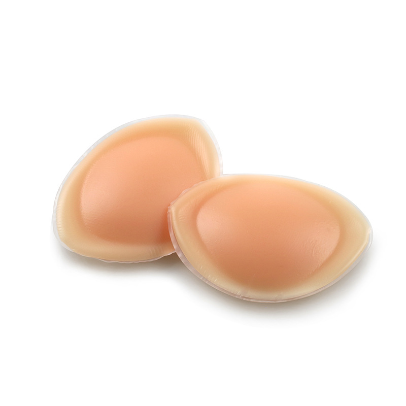 Fábrica de abulón engrosado pecho pad traje de baño ropa interior deportiva silicona pad sujetador insertar falso pecho invisible ampliado pad