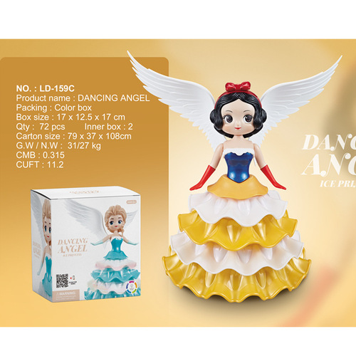 Cross-border influencer electric swivel dancing fairy tale princess children boy girl educational parent-child toy