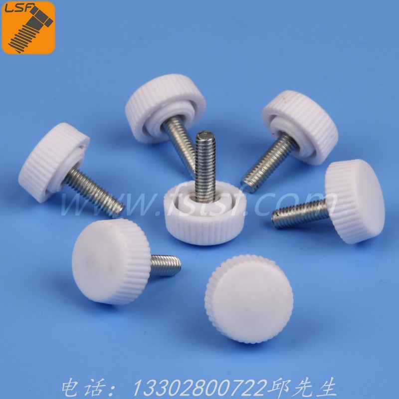 圆头塑胶提手螺丝 圆头手拧螺丝 圆头胶头螺丝10#12#14#16#22#  e