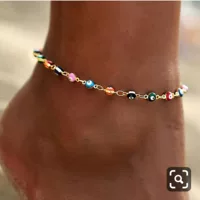 Лет ankle bracelet, модный пляжный аксессуар, европейский стиль