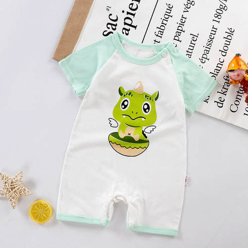  Girls Summer Clothes Cotton Baby Onesies Korean Version Ins Romper Suits Baby Bags One Piece Dropshipping