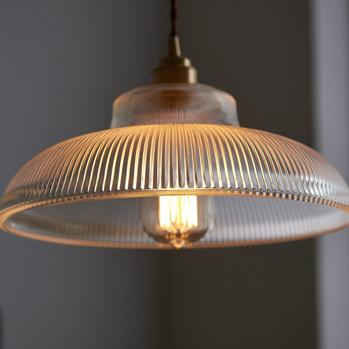 ins old Shanghai Japanese simple glass chandelier creative dining room living room bar personalized design study entrance light