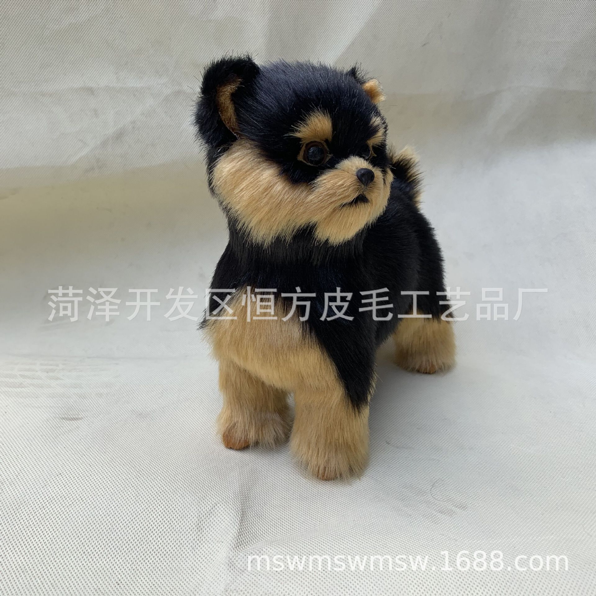 Simulación perro Yorkshire bebé simulación perro bebé simulación negro cachorro simulación Yorkshire simulación animal perro