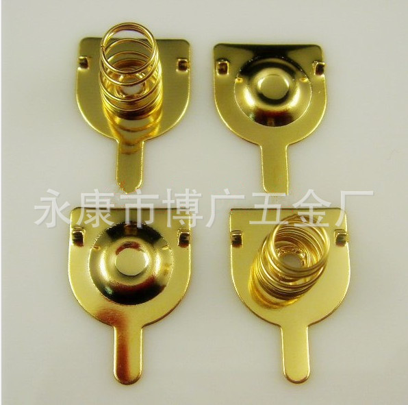 AA/AAA环保电镀电池弹簧片7号5号可定制材料尺寸适用各种电池盒