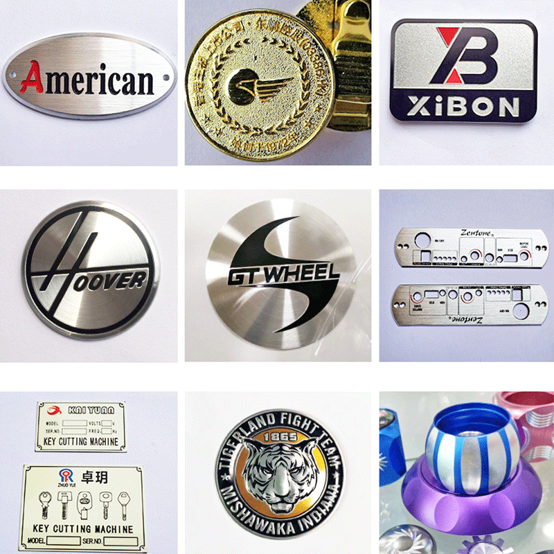 高光标牌精奢家具商标logo丝印铭牌CD纹冲压腐蚀金属标牌