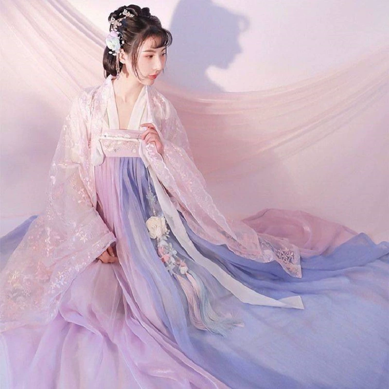 Hanfu, skirt for elementary school students, retro set, Chinese style