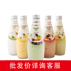 泰國進口樂可芬lockfun芒果香蕉木瓜椰汁原味哈密瓜果汁飲料290ml