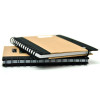 Leather laptop solar-powered, notebook, stationery, tear-off sheet, business version