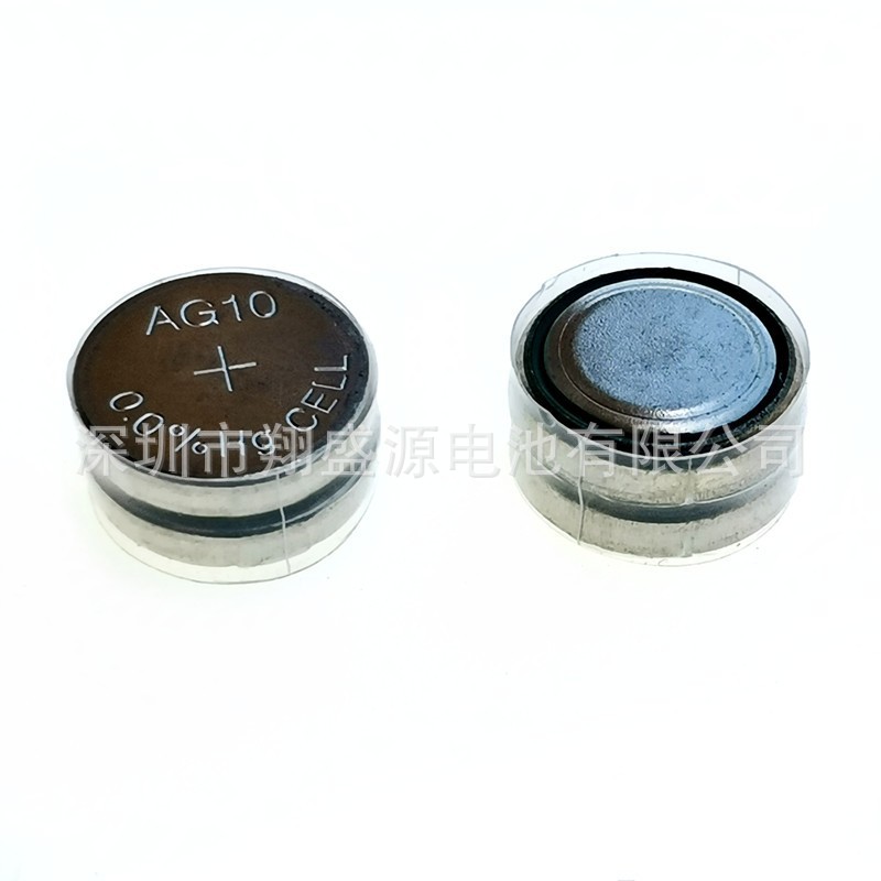 源头工厂现货AG10/LR1130透明2粒组串联组合电池防水机芯AG10电池
