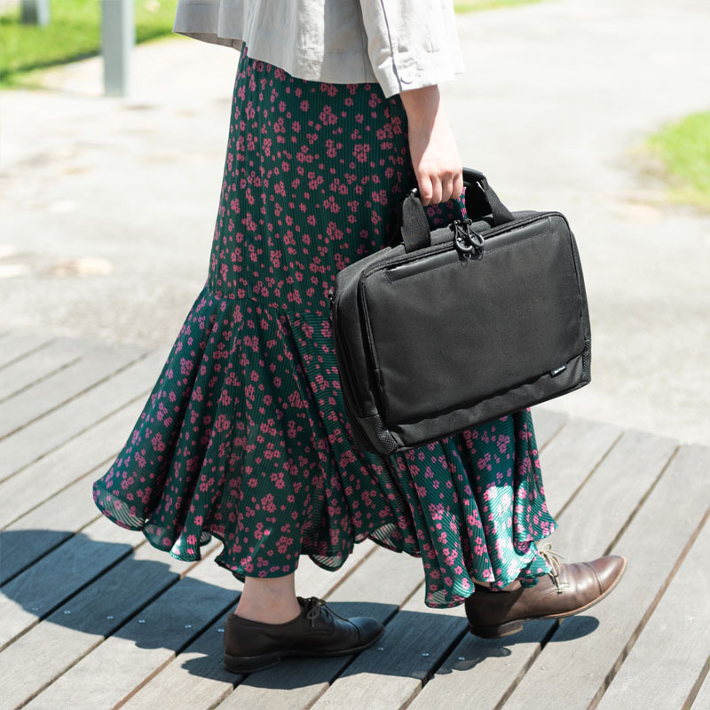 Japanese SANWA laptop bag lightweight women's notebook bag shoulder portable Business Men's satchel BAG-BF2BK