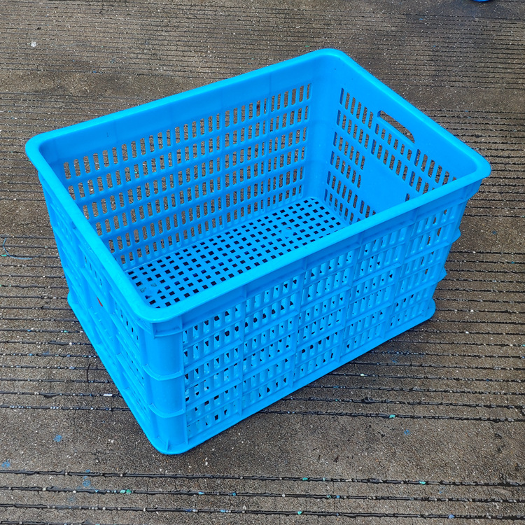 塑料物流筐批发610大号加厚仓库工业物料筐长方形快递周转筐 巢湖