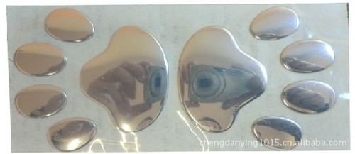 Car decoration car stickers cool bear puppy footprints 3D three-dimensional car stickers pvc self-adhesive stickers naked