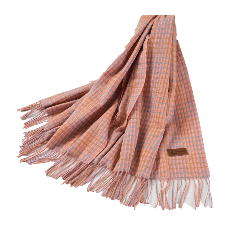 2025 New Autumn and Winter Long Scarf Women's Winter Korean and Japanese Version Student Christmas Imitation Cashmere College Easiest for Match Plaid Shawl 2025 New Autumn and Winter Long Scarf Women's Winter Korean and Japanese Version Student Christmas Imitation Cashmere College Easiest for Match Plaid Shawl