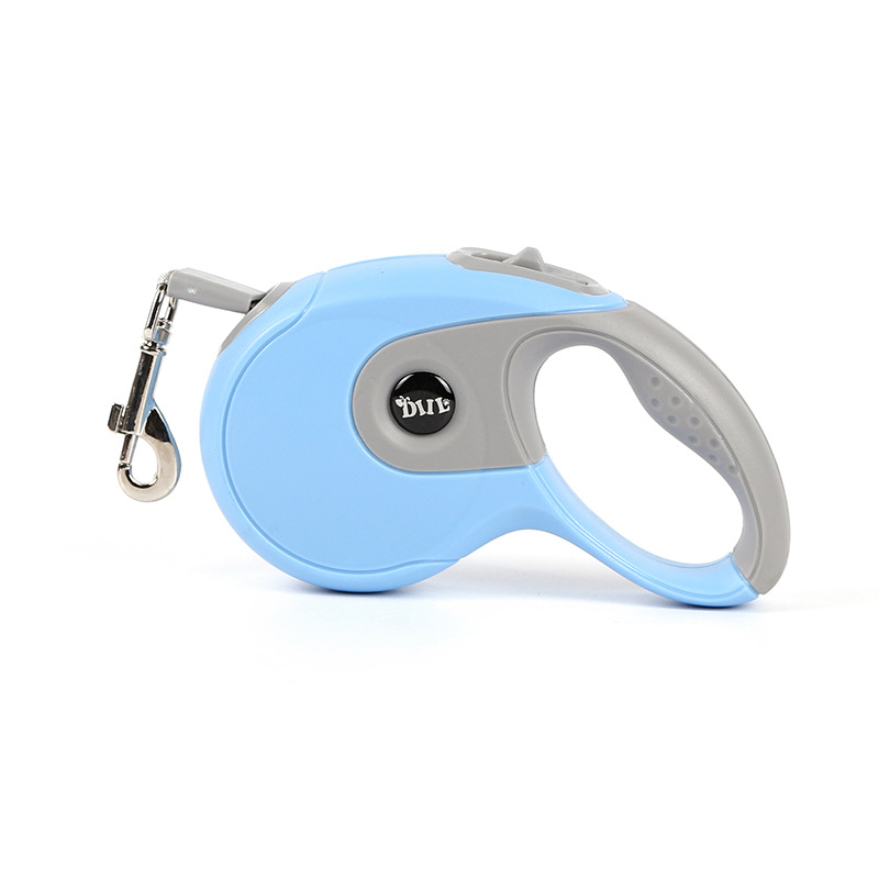 Ventas directas de fábrica pequeña y mediana Cadena de perro cuerda de tracción automática retráctil Bichon Samo tractor recubierto de plástico de una sola pieza de entrega