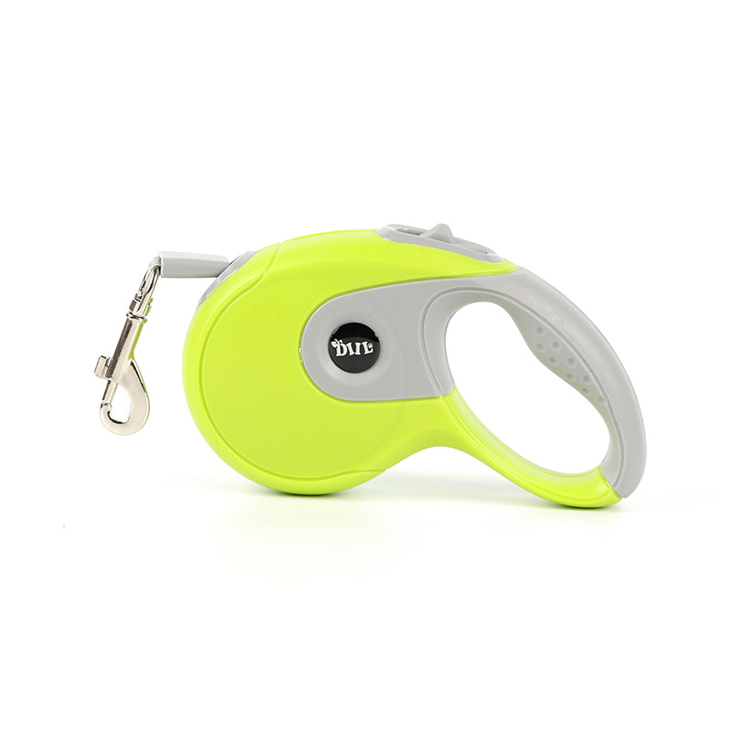 Ventas directas de fábrica pequeña y mediana Cadena de perro cuerda de tracción automática retráctil Bichon Samo tractor recubierto de plástico de una sola pieza de entrega