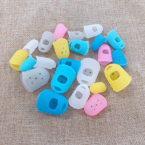 Guitar Silicone Finger Picks Left-Hand Finger Picks for Beginners Practice Guitar String Playing Finger Protection Picks Guitar Accessories