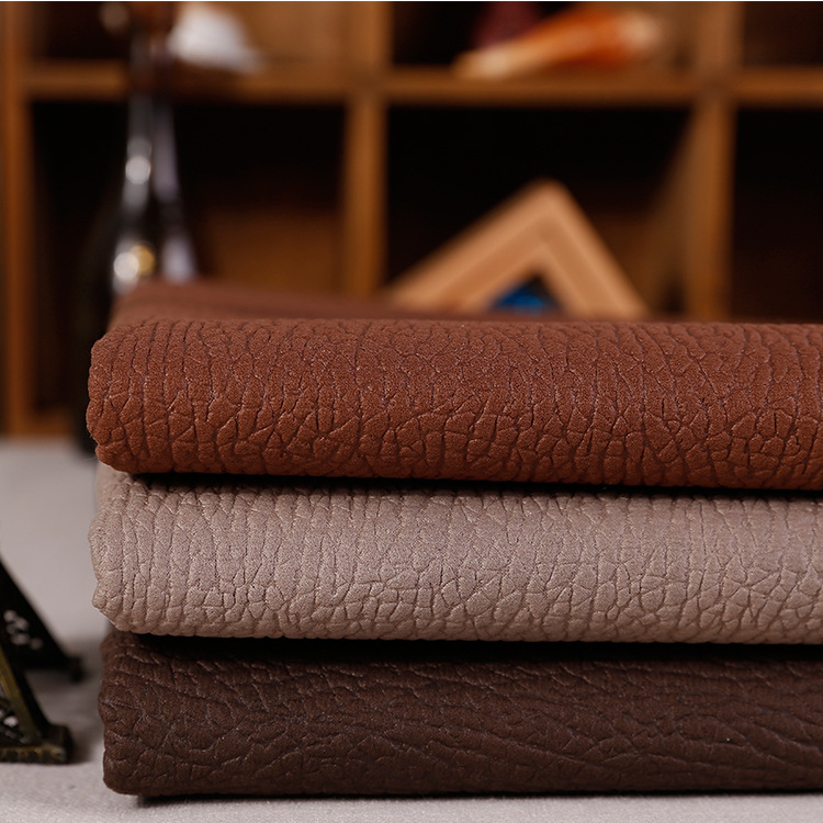 压花沙发布复合麂皮绒沙发布料鞋面面料现货批发压花麂皮绒