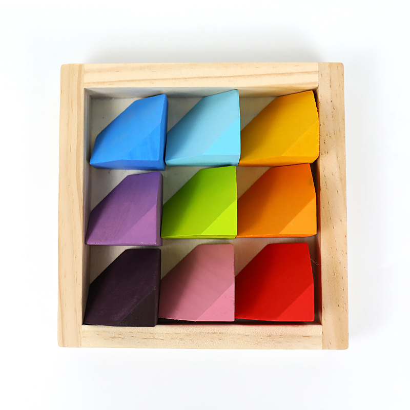 Fabricantes al por mayor de madera de haya rompecabezas de piedra angular de madera maciza juegos de inteligencia para niños rompecabezas de piedra angular juguetes regalos de cumpleaños